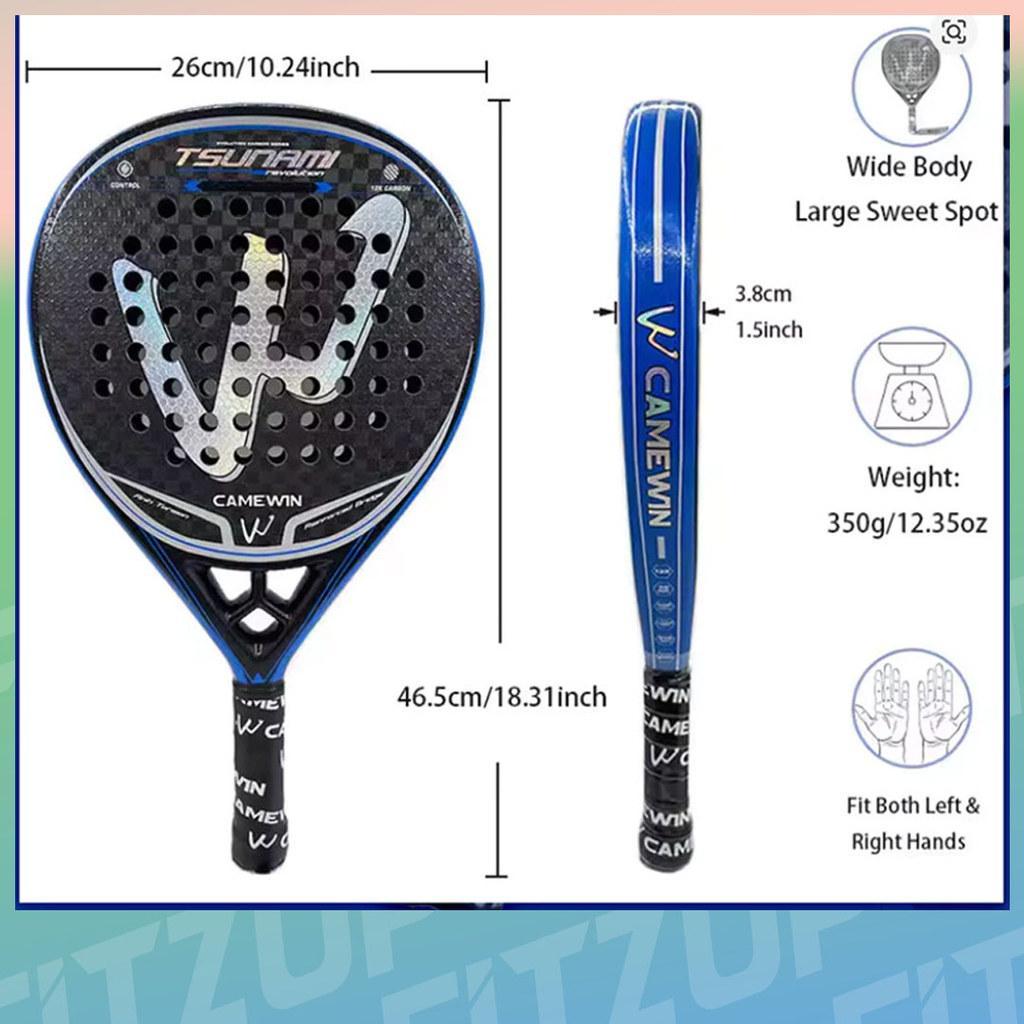 Fitzup Camewin Tsunami Raket Padel / Racket Camewin Force Pro Pemula Beginer Proffesional | Raket Pa