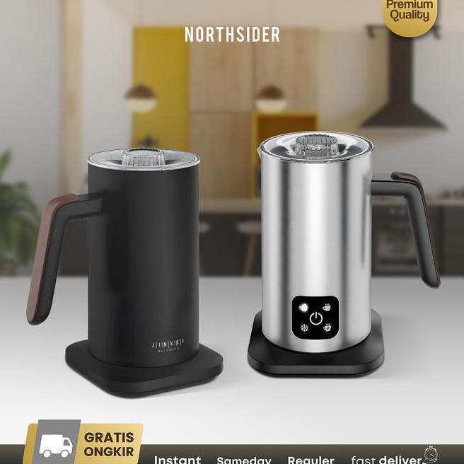 Milk Frother Steamer Susu Elektrik Otomatis Panas Dingin 350Ml Mf350