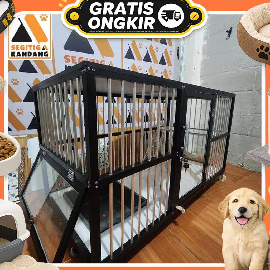 Kandang Kucing Aluminium 1 Pintu Xl