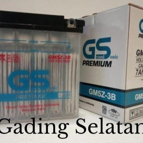 Aki motor Basah GS GM5Z-3B motor mio sporty, mio smile, jupiter mx old, megapro hiu, primus, supra f