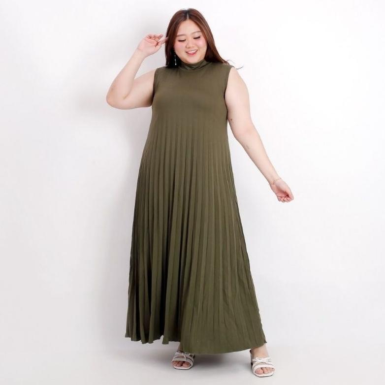 Limited Gamis Plisket Big Size Jumbo / Inner Dress Plisket Maxy Yukensi
