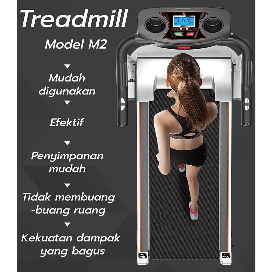 Bg Sport Treadmill Listrik Treadmill Electric Walking Pad Alat Olahraga Fitness M2