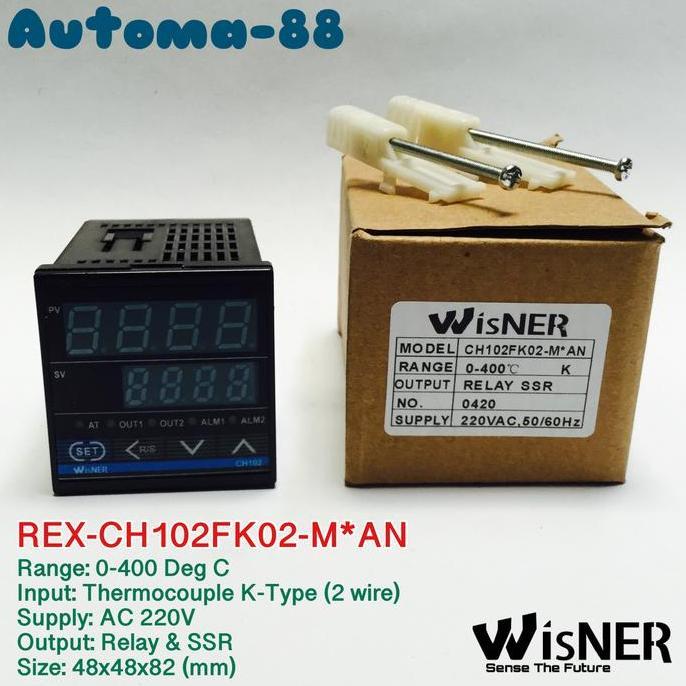 Wisner Rex-C100 Ch102 Digital Pid Temperature Controller Input Thermocouple Type K Out Relay Ssr 0 -
