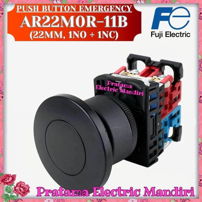 Fuji Mushroom Push Button Ar22M0R-10B Ar22M0R-01B Ar22M0R-11B Black Promo