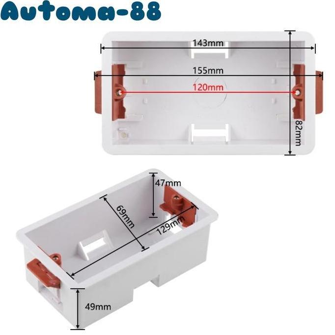 AMC A196 INBOW DUS DOUBLE GYPSUM BOX SAKLAR DOBEL 2G UNTUK DINDING PARTISI
