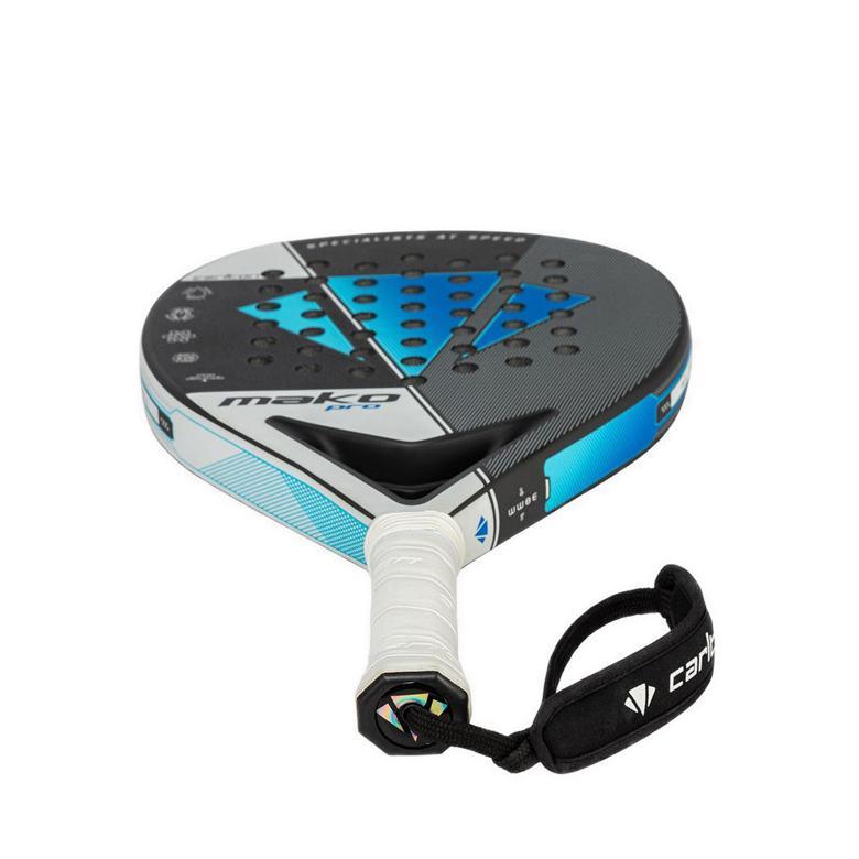 TERBARU Carlton Mako Pro Unisex Padel Racket - White/Blue