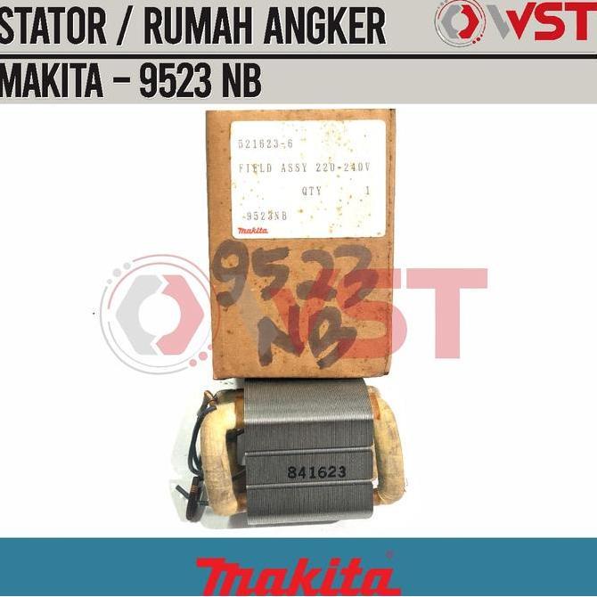 BEBAS ONGKIR - Stator Makita 9523NB ORIGINAL / Rumah Armature Gerinda Makita 9523 NB