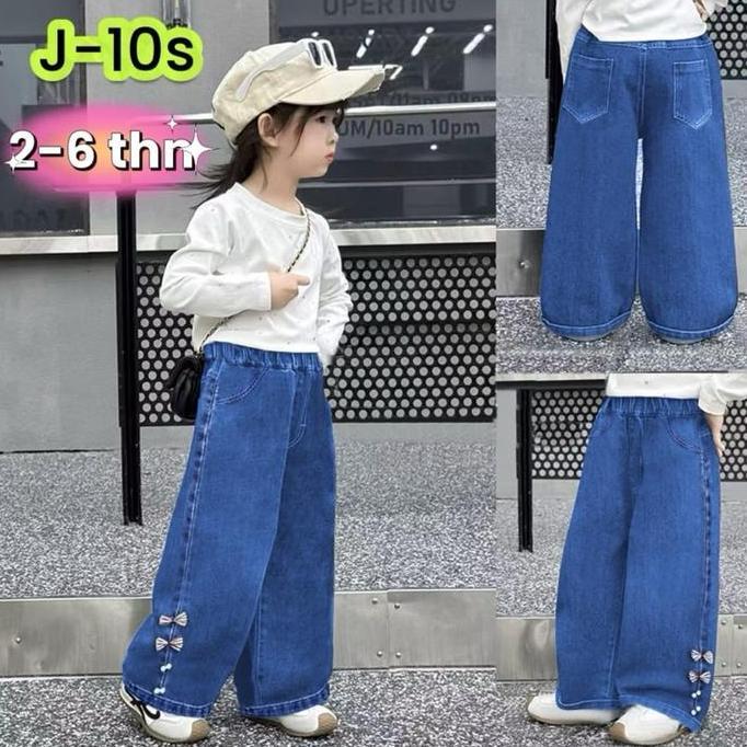 arashh699 - Celan jeans Kulot anak perempuan usia 2-11 Tahun Kulot jeans Anak