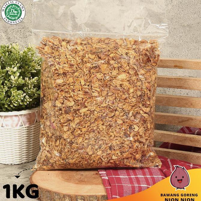 anjasmilaat - bawang goreng renyah 1 kg ( murah )