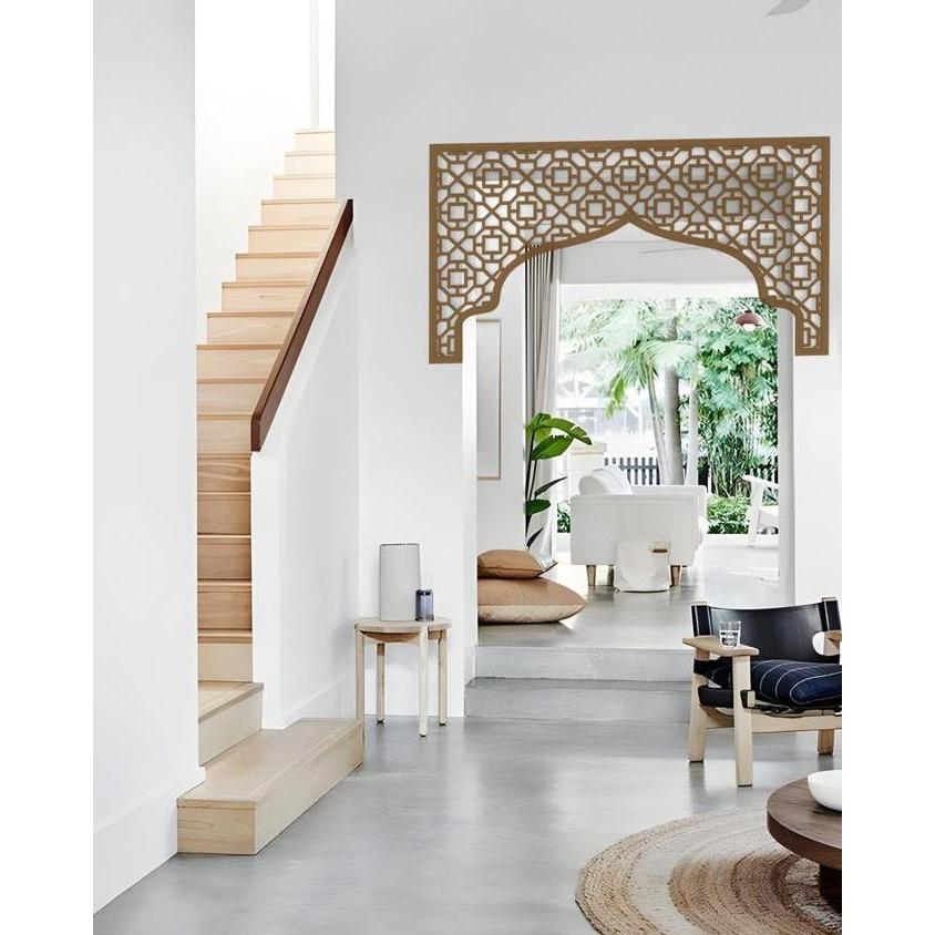 Hiasan Ornamen Pintu Mushola Rumah | Krawangan Pintu Mushola V2