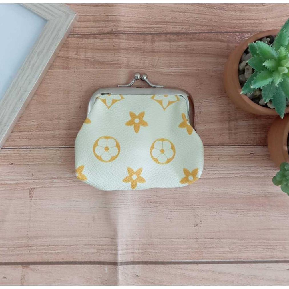 murah dompet koin wanita - dompet koin jadul tas simple - dompet kotak-kotak logo - dompet waterpoof