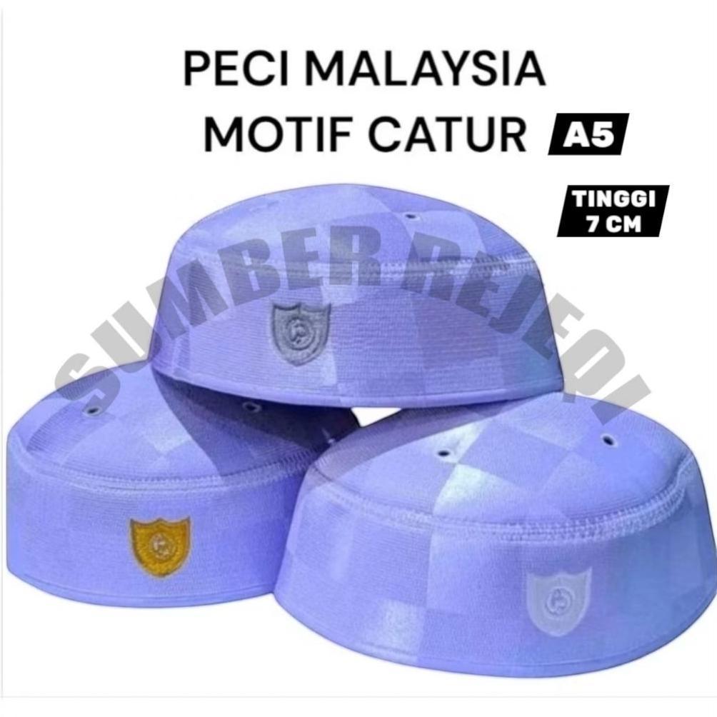 terbaru peci malaysia a5 catur tinggi 7 cm peci malaysia ameen peci malaysia original peci malaysia 