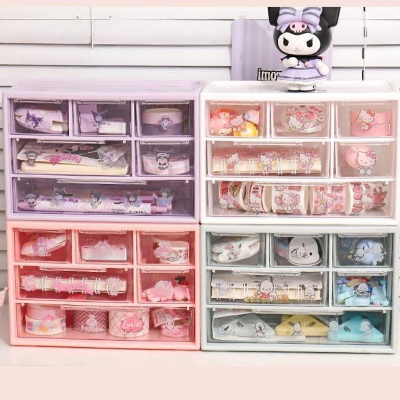 HOT DEALS 9 LACI MINI RAK MINI KOTAK AKSESORIS KOTAK LACI MINI CONTAINER RAK KECIL AESTHETIC LACI KE