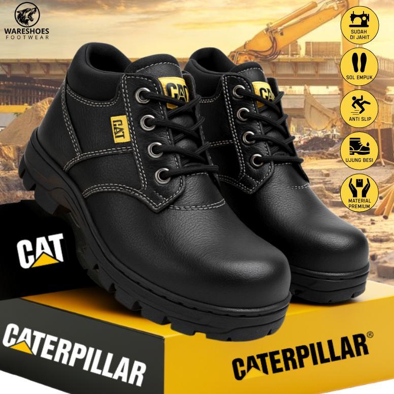 Grade Ori Sepatu Safety Pria Boots Septi Ujung Besi - Safety Boots Steel Toe  - Sepatu Kerja Safety 
