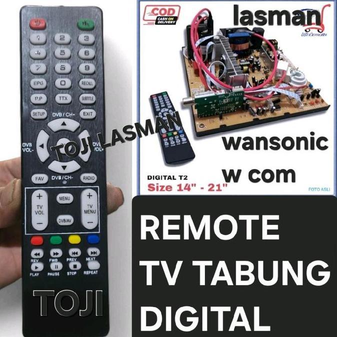 REMOTE MESIN TV DIGITAL CHINA WANSONIC WCOM W COM WANSONIK DVB STB TL999