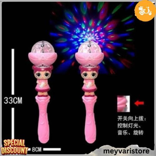 Tongkat Sihir Lampu Dan Musik / Tongkat Peri / Led Tongkat Peri Magic Dengan Lampu Cantik Dan Musik 