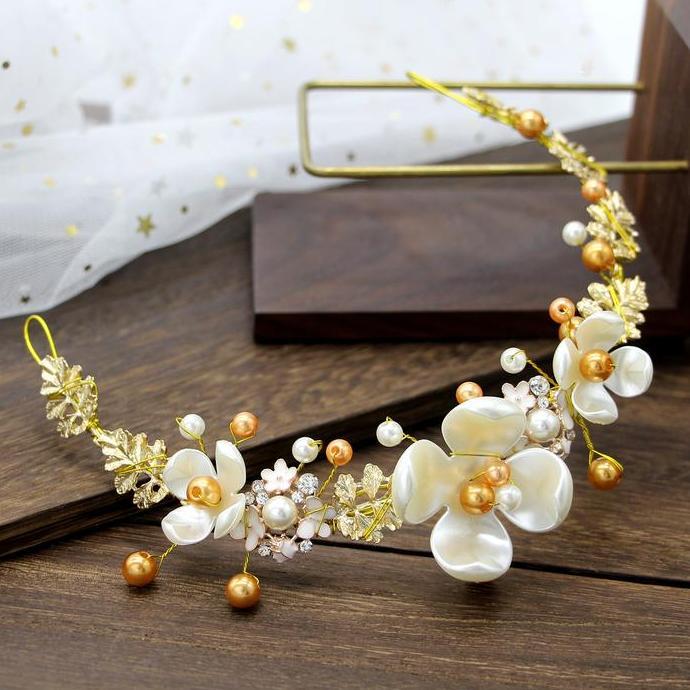 hairpiece bunga hijap aksesoris pengantin