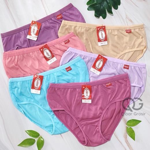 Best Seller 3 Pcs Celana Dalam Cd Wanita Polos Halus Size M-L-Xl-3L-4L-5L Undies Cewek Dewasa Remaja