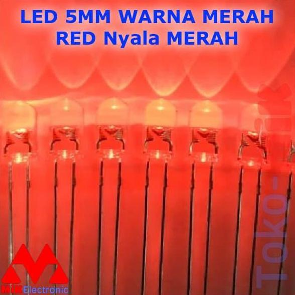 led 5mm 5 mm warna merah / red