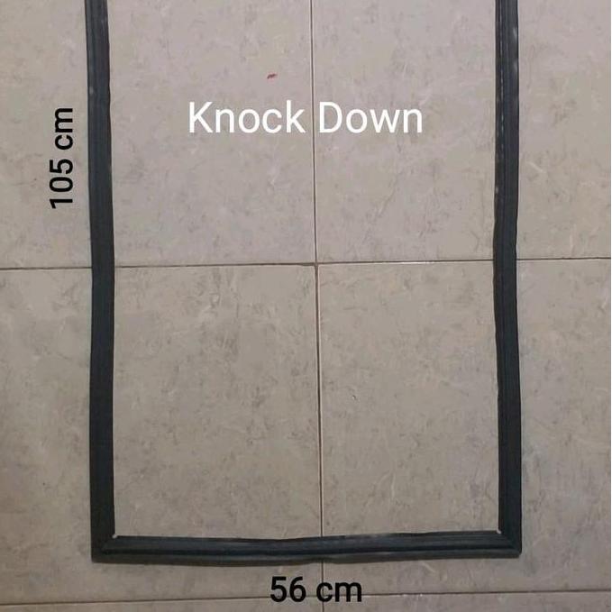 KARET GASKET PINTU KULKAS SHARP KNOCKDOWN HITAM 105 X 56 CM ORIGINAL RG27