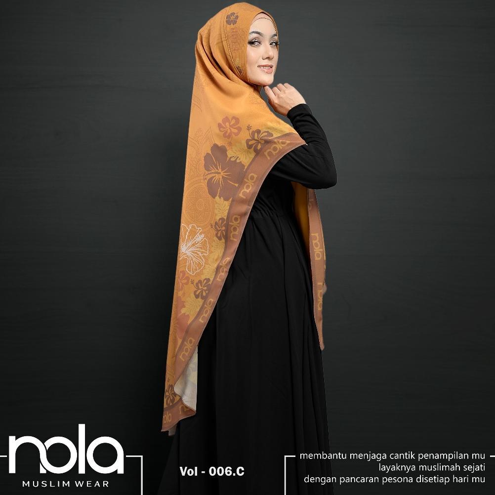 hot deals nola - khimar printing sultan volume 06/ khimar syari / jilbab syari