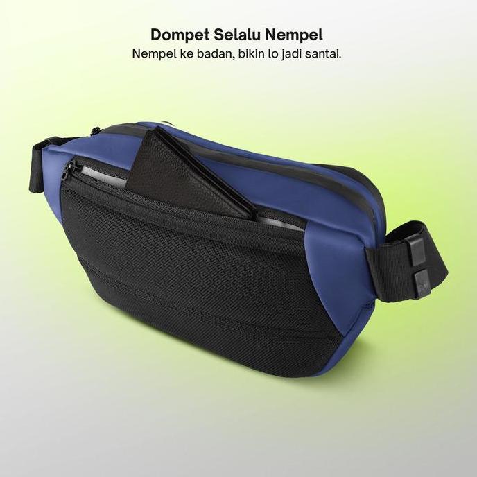 Waist Bag Pria Tas Pinggang Keren Selempang Anti Air - Torch Aichi