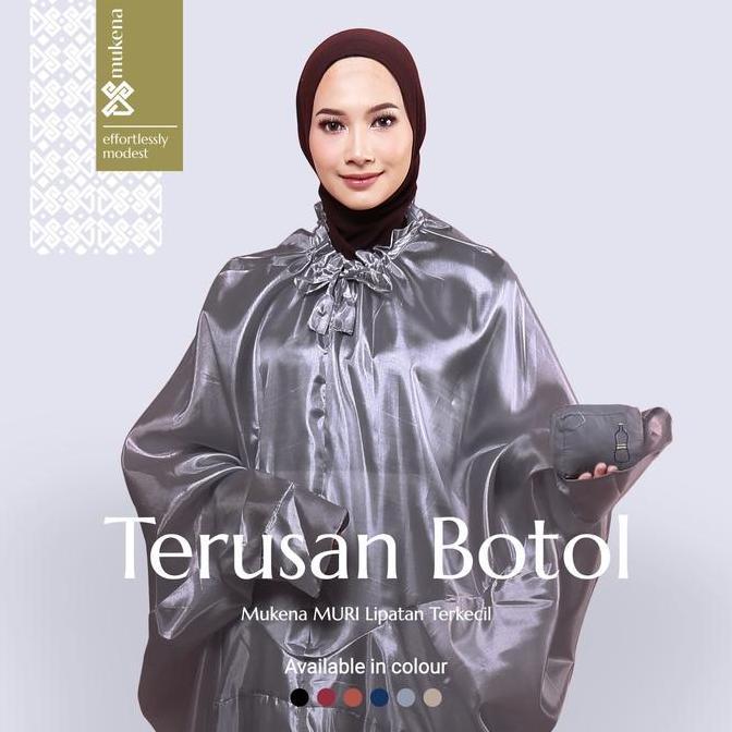 DS Modest - Mukena Traveling Mini Terkecil Tanpa Kepala - Petunia (Case Polos) Terusan