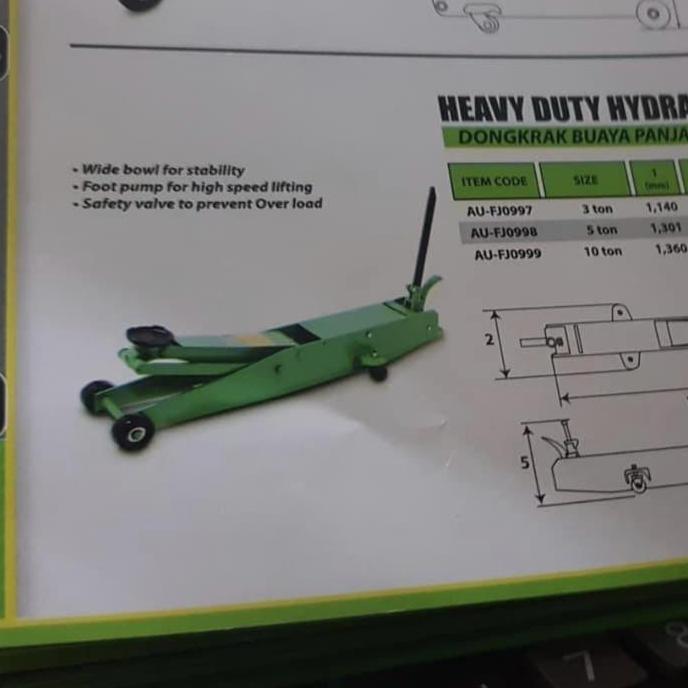 Promo Dongkrak Buaya Panjang Tekiro 5 Ton Heavy Duty Hydraulic Floor Jack