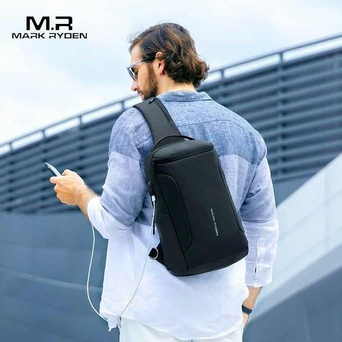 Tas Selempang MARK RYDEN MR7069 100% Orinal Ori Sling Bag USB