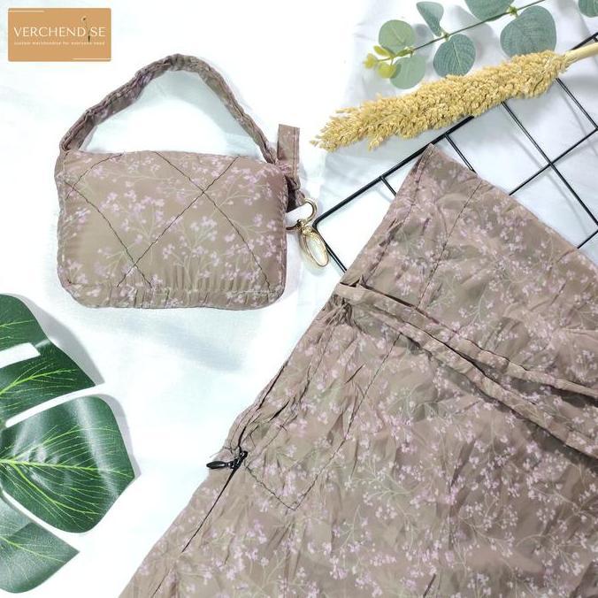 Mukena mini Travel dewasa + tas + sajadah mini | mukena polos motif