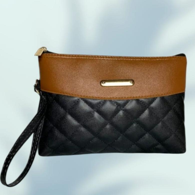 Hot Tas Tangan Wanita Clutch Dompet Pouch Wanita Bordir Kombinasi Miniso