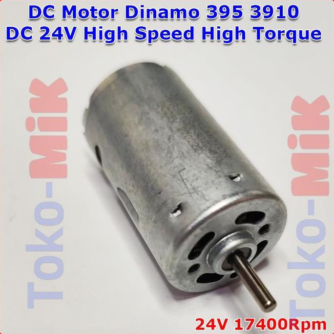 Dc Motor Dinamo 395 3910 Dc 24V Kecepatan Tinggi Torsi Besar High Speed High Torque