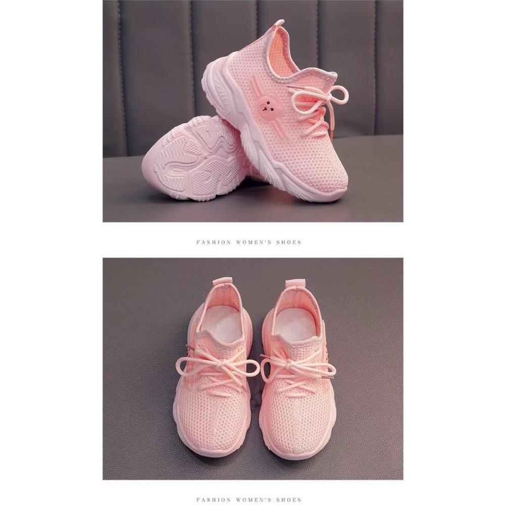 hot product babyfit [size 26-35] bear cute sneakers sepatu sekolah anak cewek cowok unisex sol karet