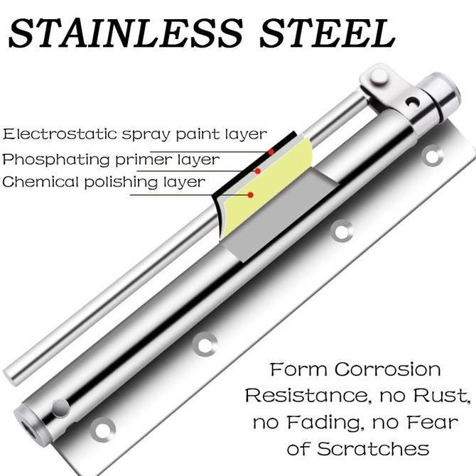 Door Closer Pintu Household Besi Tahan Karat Door Closer Alat Penutup Pintu Otomatis/Engsel Koboi