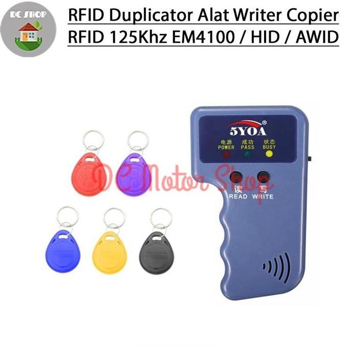 RFID Duplicator Alat Writer Copier RFID 125Khz EM4100 / HID / AWID