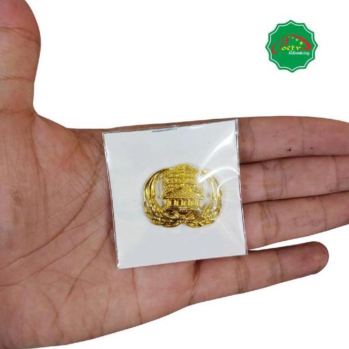 Pin Korpri Kuningan Cor Lapis Resin / Pin ASN