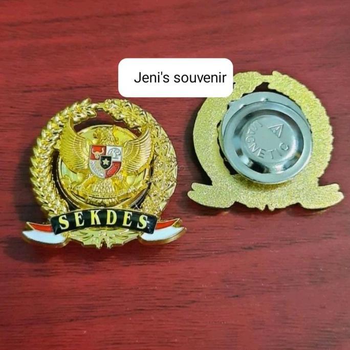 Pin perangkat desa garuda magnet - pin staf - pin kades - pin kadus - pin operator - pin sekdes - pi