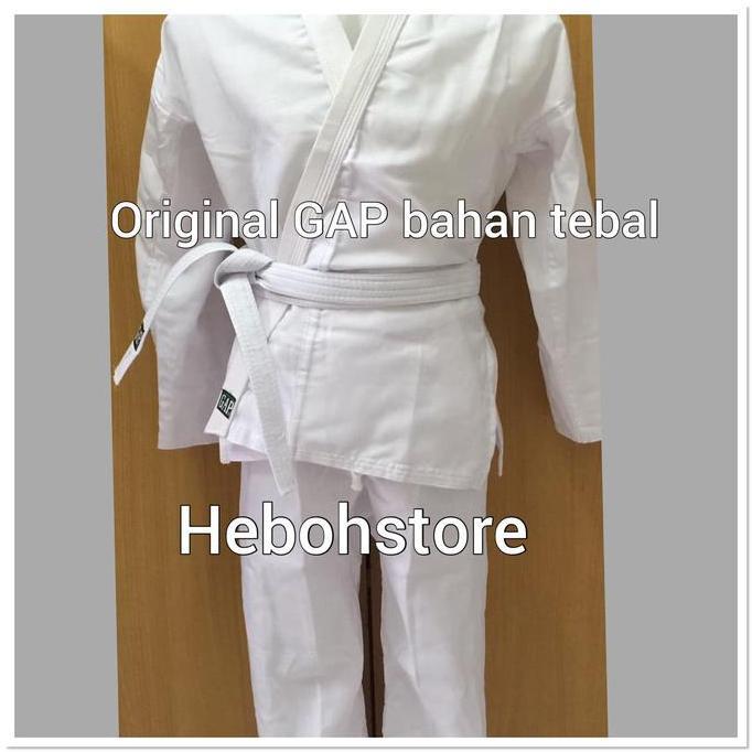 BAJU KARATE SATU SET UNTUK ANAK JUNIOR SIZE 3,4,5,6,7 GAP GROSIR