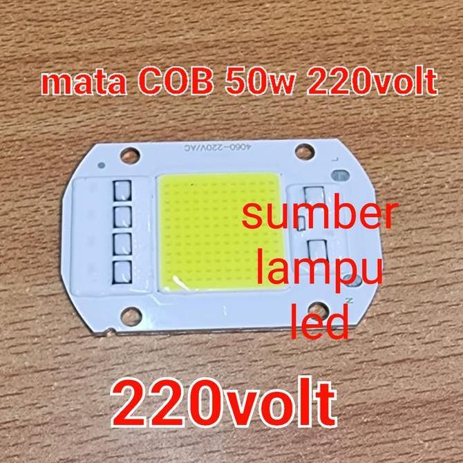 Ready mata led sorot led cob 50w 50 watt chip led pju cobra 50watt putih COB
