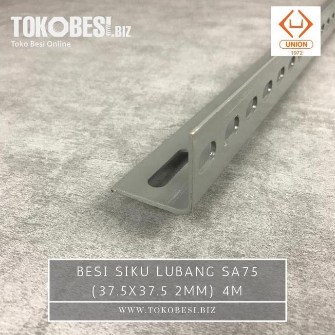 Besi Siku Lubang SA75 (37.5x37.5 2mm) 4m