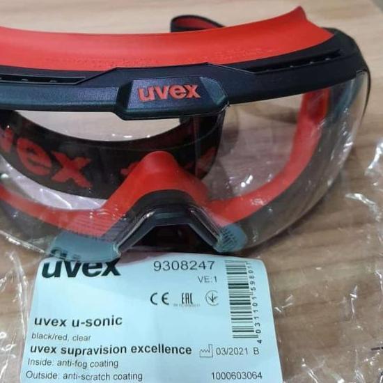 Uvex Google U-Sonic 9347- Kacamata Safety Google Uvex 9347