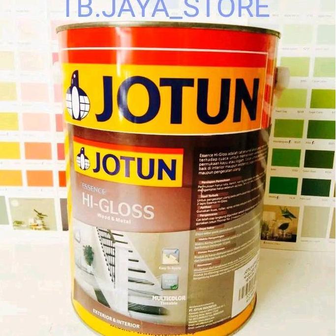 CAT JOTUN KAYU & BESI ESSENCE HI GLOSS 5L WHITE (PUTIH) / CAT MINYAK