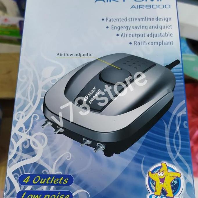 AERATOR RESUN AIR 8000 4LUBANG AIRPUMP SILENT RESUN