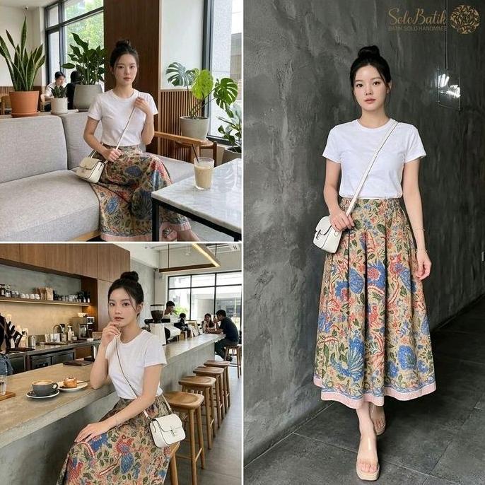 SoloBatikCom ROK BATIK WANITA MOTIF TIGANEGRI SOKLAT ENOM Promo