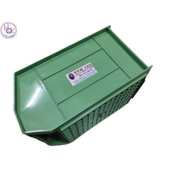TERLARIS JOLLY KOTAK PLASTIK RAK BAUT Y-300 YTH 183 STACKABLE KENMASTER RAK BAUT HIJAU KOTAK SUSUN S
