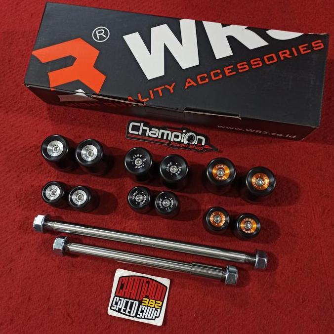 NEW Axel Axle Slider Jalu As Roda Depan Belakang WR3 Ninja 150 RR 150RR
