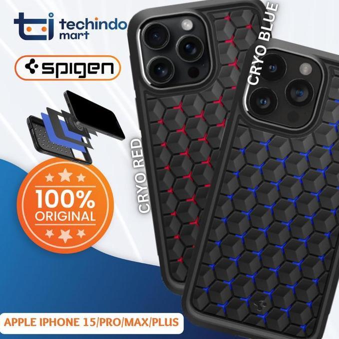 NEW Case iPhone 15 Pro Max Spigen Cryo Armor Cooling Gaming Casing