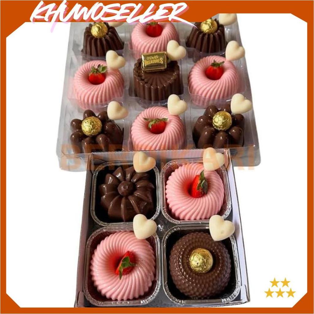 BD Cetakan Puding Mini Kue Talam Bolu 50ml BPA Free Food Grade Plastik / Cetakan Kue Bolu Mini BOS C