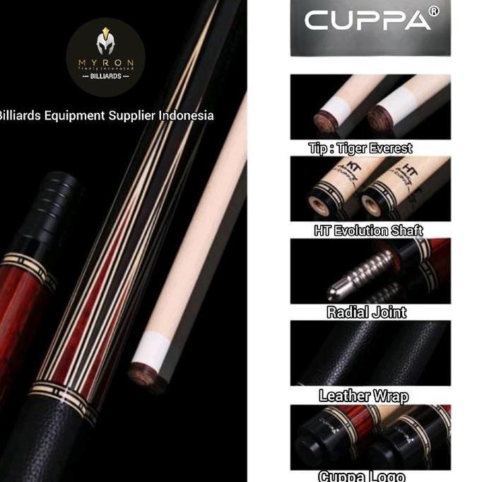 Stick Billiard Cuppa YT Series (TERBAIK) (TERBARU) (TERMURAH)