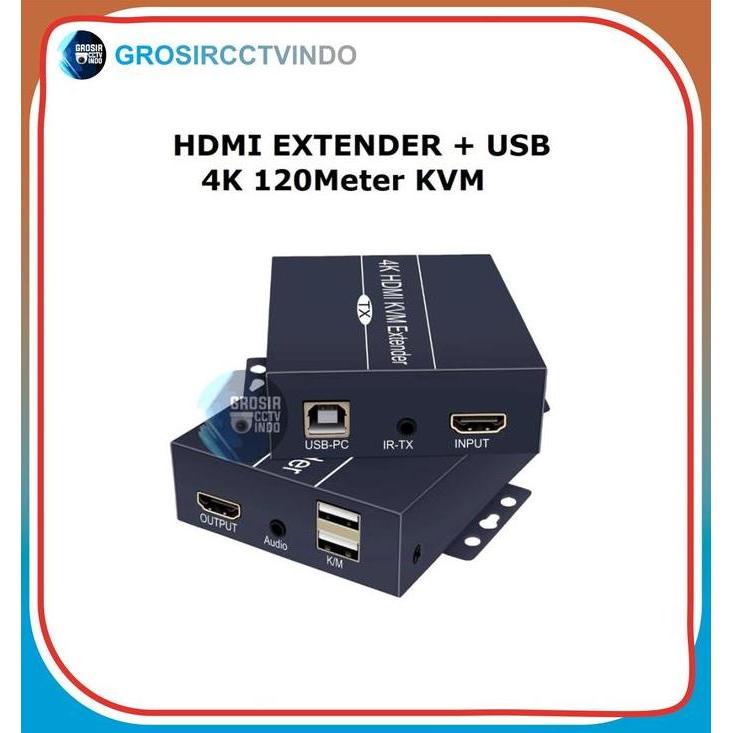 BEBAS ONGKIR - GCI HDMI Extender + USB 4K 120Meter KVM